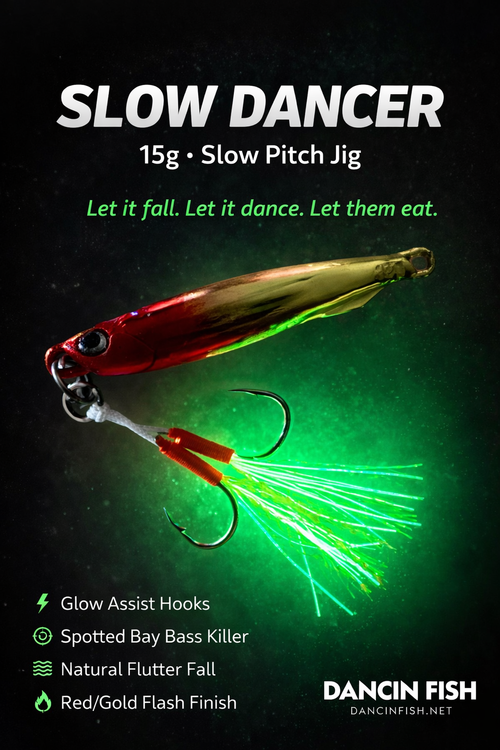 15g Red Head Slow Pitch