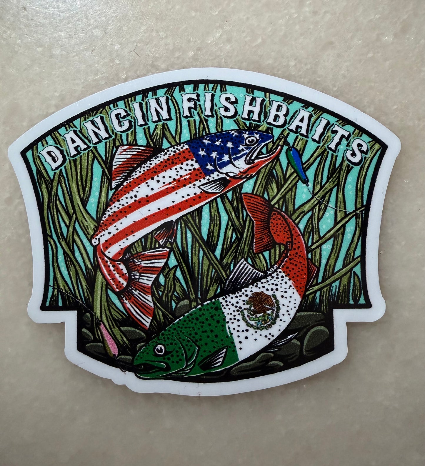 3x3 Mexican American Laminated Sticker
