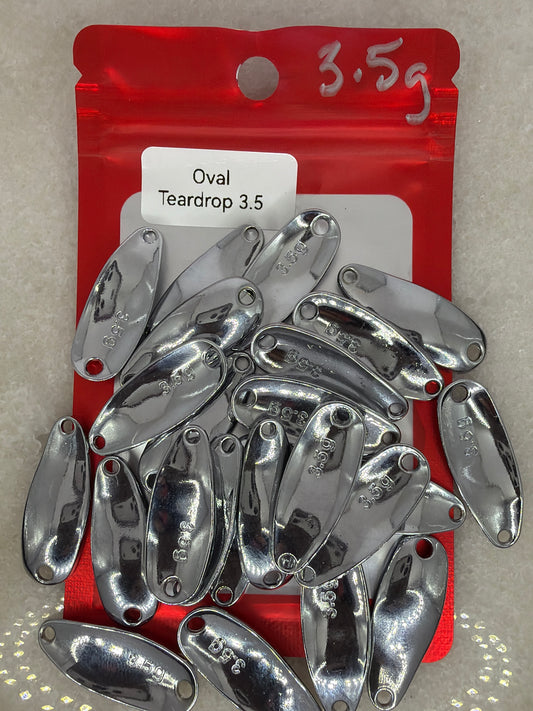 3.5 Oval Teardrop Blanks (25 pc)