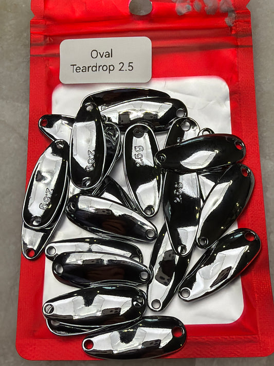2.5g Oval Teardrop Blanks (25 pc)